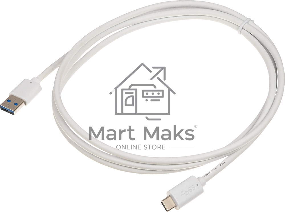 Кабель Buro BHP USB-TPC-1.8W USB 3.0 A(m) USB Type-C (m) 1.8м белый