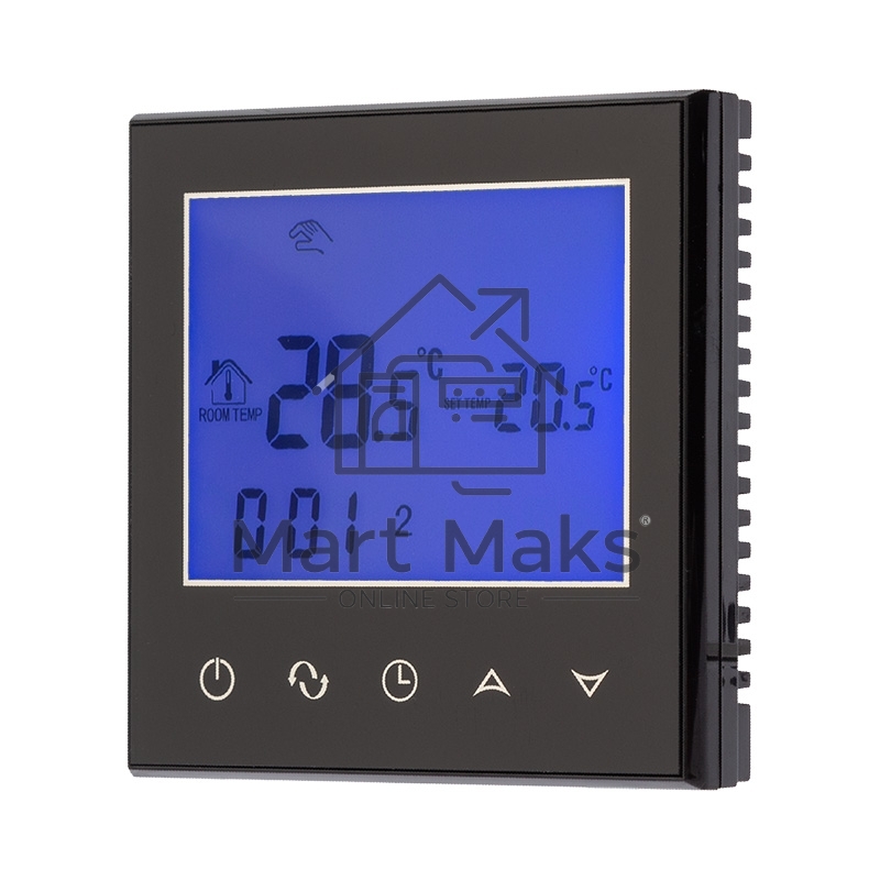 Терморегулятор с автоматическим программированием и сенсорными кнопками R100B черный Rexant