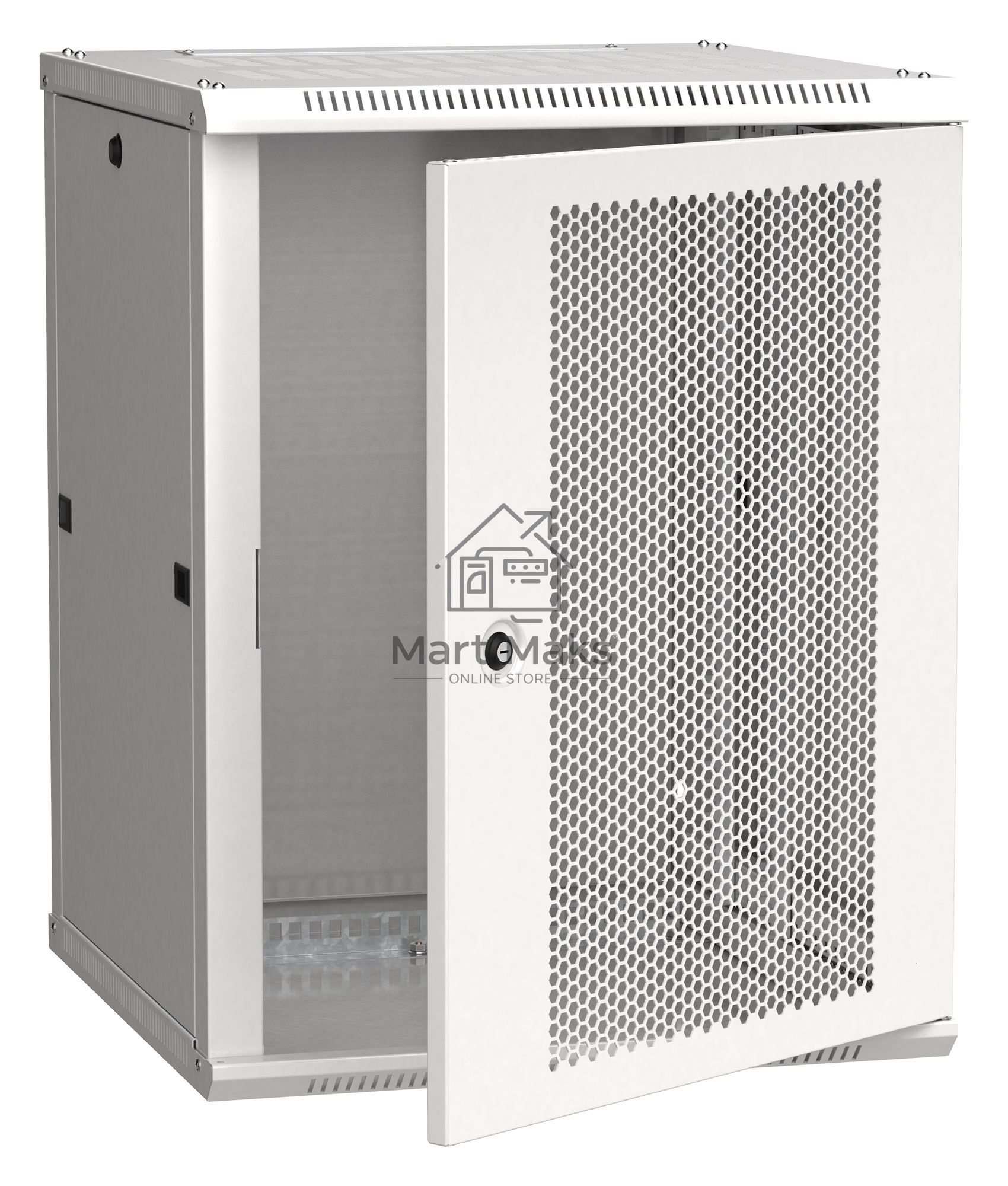 Шкаф ITK LWR3-12U66-PF LINEA W 12U 600x600 мм дверь перфорированная, RAL7035