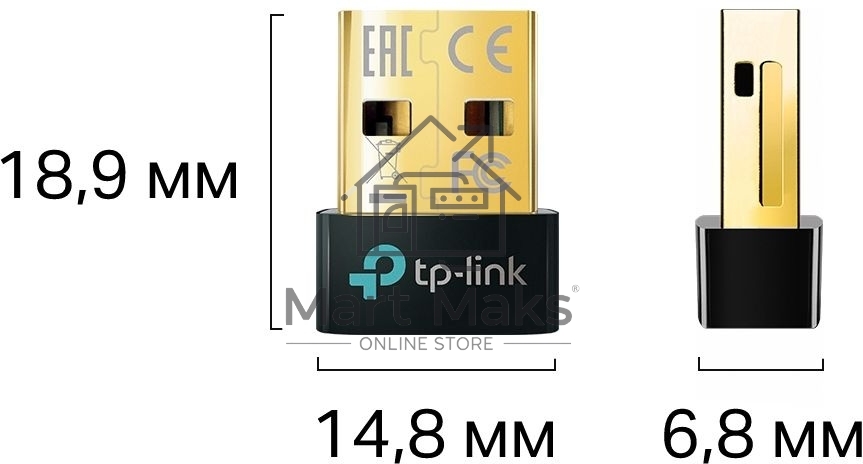 Адаптер Bluetooth TP-Link UB500 Bluetooth 5.0 Nano USB 2.0
