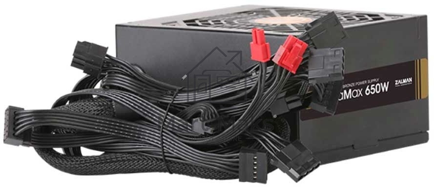 Блок питания Zalman ZM650-GVII Retail, 650Вт, 80 PLUS Bronze, 120мм, черный