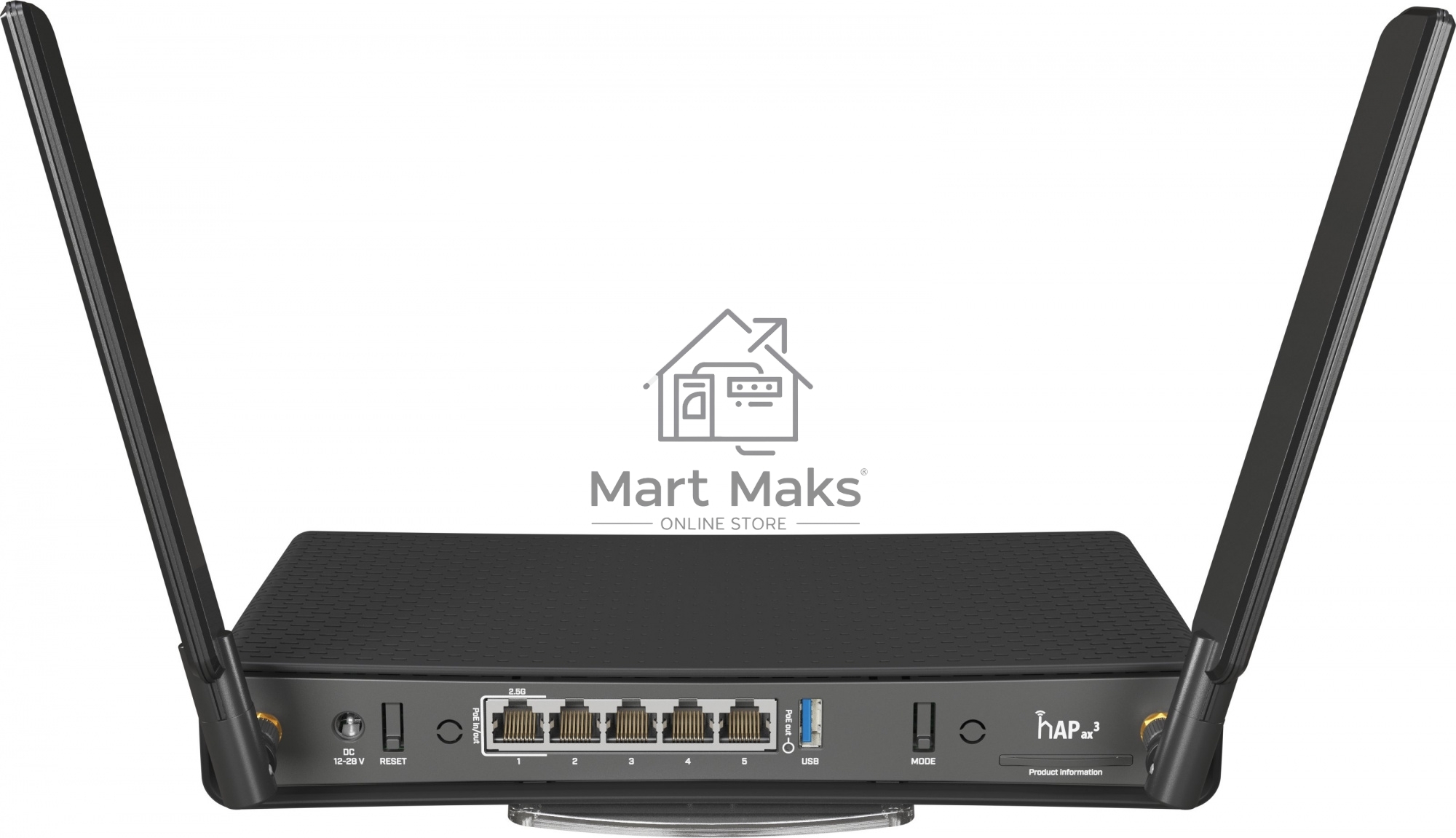 Wi-Fi маршрутизатор Mikrotik C53UiG+5HPaxD2HPaxD Hap ax3, 4*1Gbit, 1*2.5Gbit, 2.4/5Ghz, AX1800,