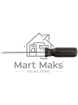 Отвертка SL3х75 мм, углеродистая сталь, черная пластиковая рукоятка Sparta