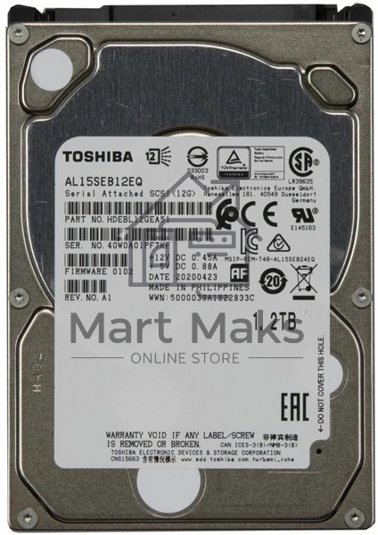 Жесткий диск Toshiba HDD SAS 1.2Tb 2.5