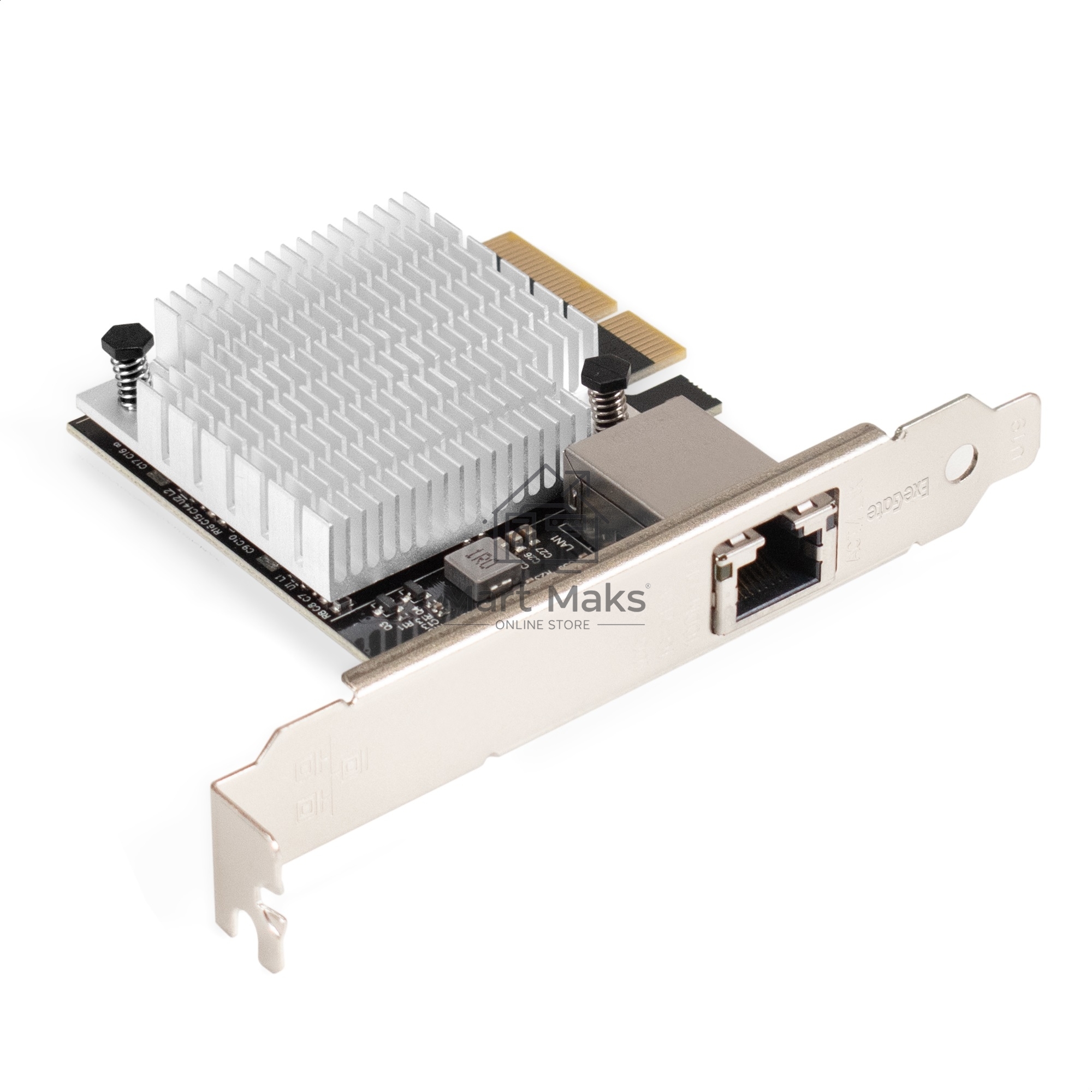 Сетевой адаптер ExeGate EXE-107S (PCI-E x4 v3.0, 1xRJ45, UTP 100Mbps/1000Mbps/2.5Gbps/10Gbps Marvell AQC107S)