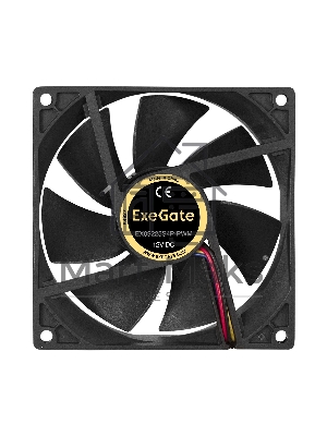 Вентилятор для корпуса ExeGate EX09225S4P-PWM черный, 92 мм, 2000 об/мин, 26 дБ, 4 pin