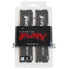 Оперативная память Kingston Fury Beast, DDR4, 128GB (4x32 GB), 3200 MHz, CL16, DIMM, с радиатором, черный