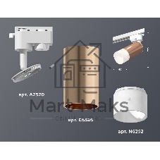 Светильник Ambrella light XT6326003 PPG/SWH/FR золото розовое полированное/белый песок/белый матовый MR16 GU5.3