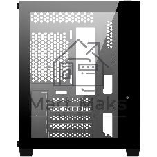 Компьютерный корпус Bloody BD-CC108 черный без БП mATX 9x120мм 2xUSB 3.0 audio bott PSU