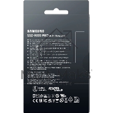 Накопитель SSD 2Tb Samsung 9100 PRO, M.2, PCI-E 5.0 x4, TLC 3D NAND R/W - 14700 (14800)/13400 (13300) Mb/s с радиатором
