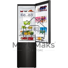 Холодильник Haier C4F740CBXGU1 черный двухкамерный 286/115л морозилка снизу, No Frost