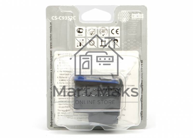 Картридж струйный Cactus CS-C9352C №22XL трехцветный (18 мл.) для HP DJ 3920/3940/D1360/D1460/D1470/D1560/D2330/D2360