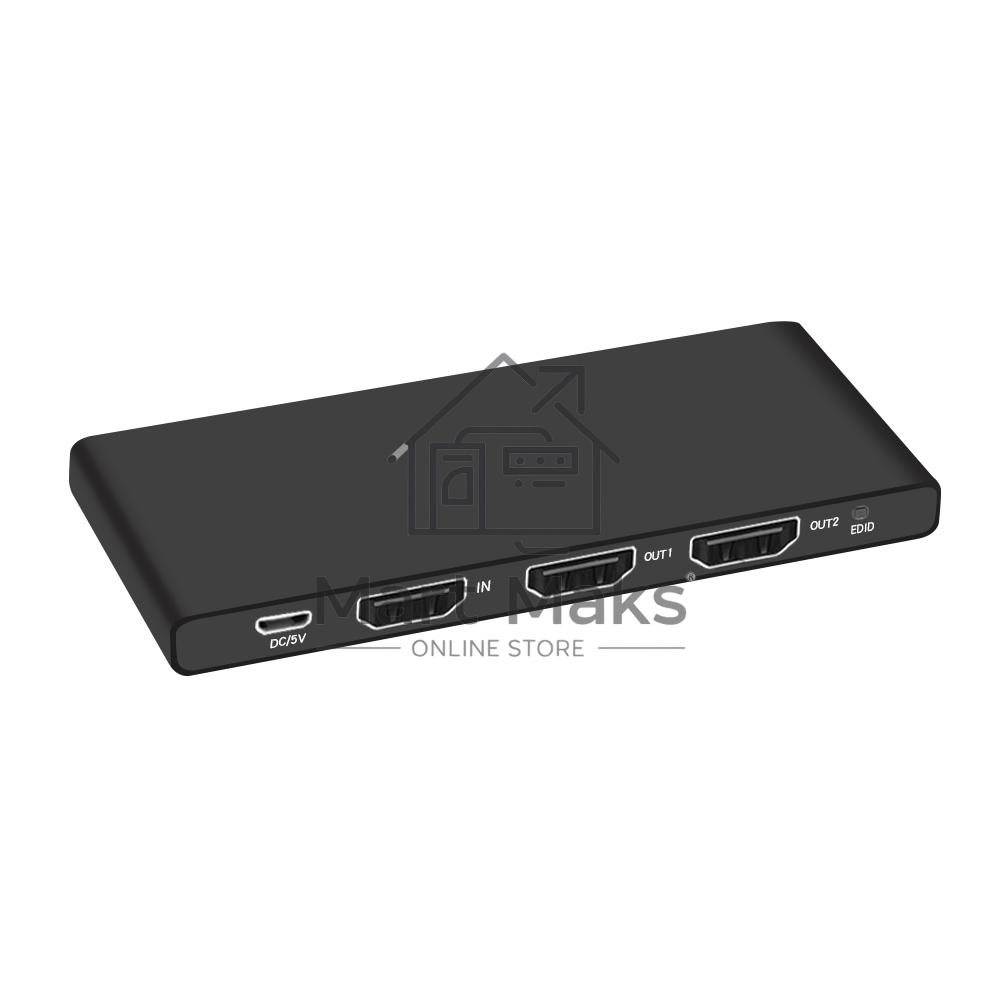 Разветвитель Greenconnect HDMI v2.0, 1x2, 4Kx2K 60Hz / 1080p / 3D, 4:4:4, ультратонкий корпус, серия Greenline, GL-VK2 Greenconnect Разветвитель HDMI v2.0, 1x2, 4Kx2K 60Hz / 1080p / 3D, 4:4:4, ультратонкий корпус, серия Greenline, GL-VK2
