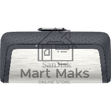 Флешка USB SanDisk DDC2 Ultra Dual (SDDDC2-032G-G46), 128Gb, USB 3.0/USB 3.1 Type C, R/W 150/30, серый/черный