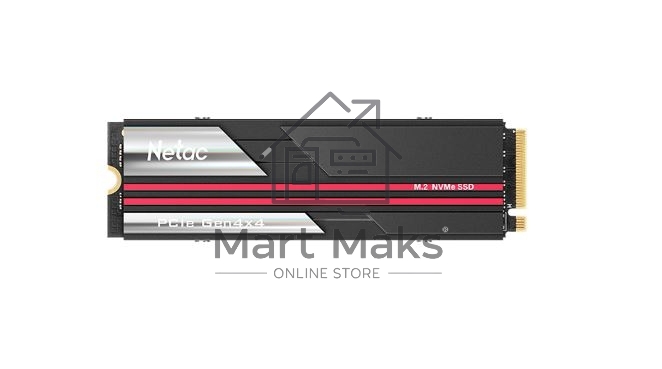 Накопитель SSD Netac NV7000, 2Tb, M.2 2280, PCIe 4.0 x4, NVMe, R/W 7200/6800, с радиатором