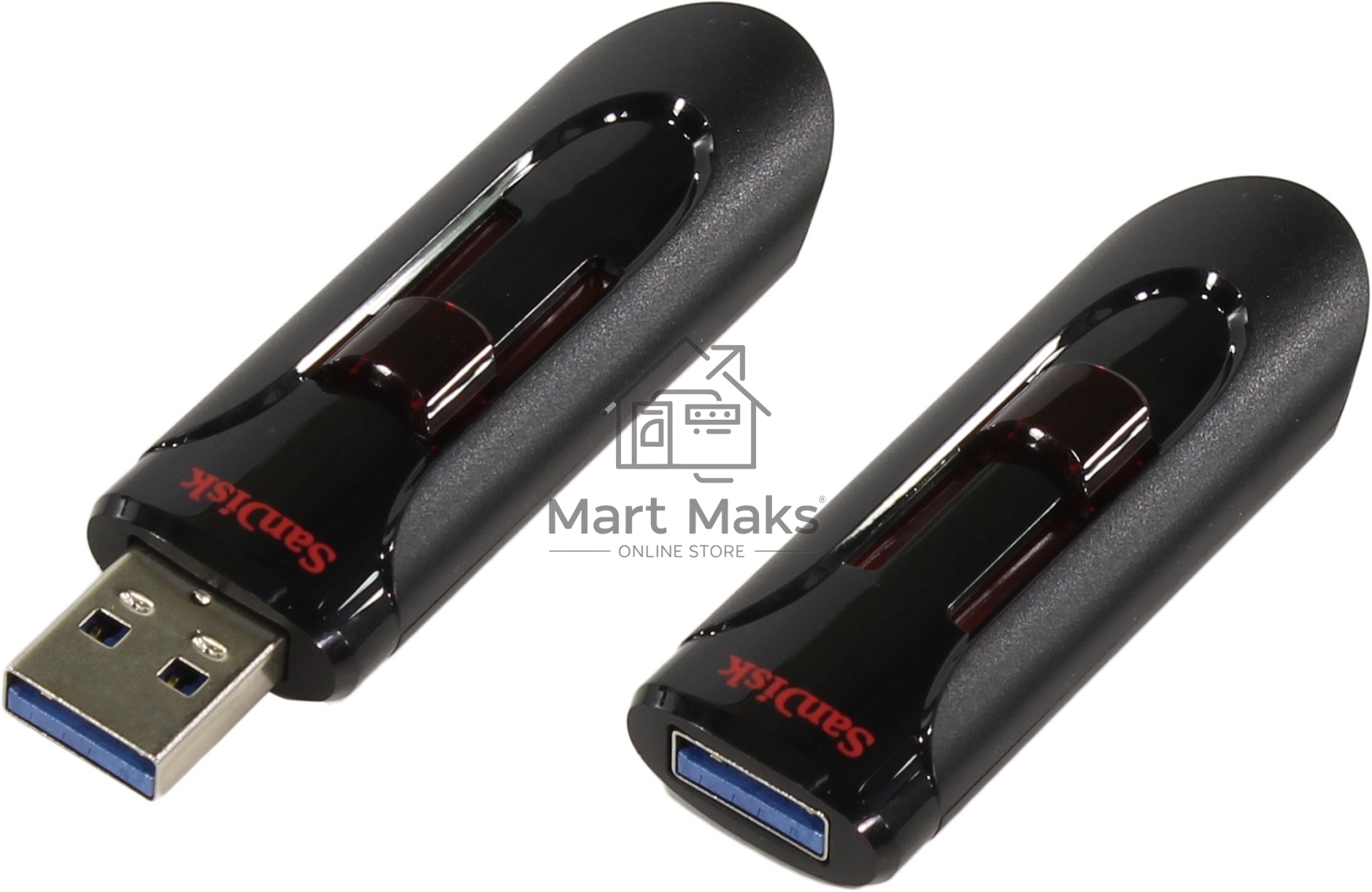 Флешка USB R/W R/W Sandisk 32Gb Cruzer Glide SDCZ600-032G-G35 USB3.0 черный