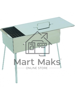 Коптильня двухъярус. 500x270x175 мм,нерж. сталь 0,8 мм, с поддон,на ножках, Россия Camping Palisad