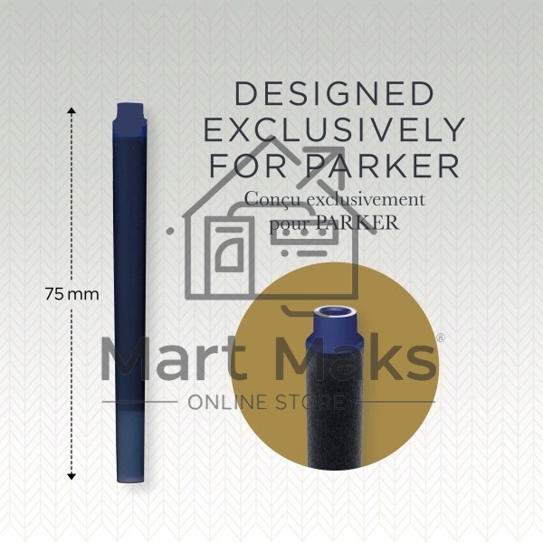 Картридж Parker Quink Z11 (CW1950384) синие чернила, для ручек перьевых (5шт)