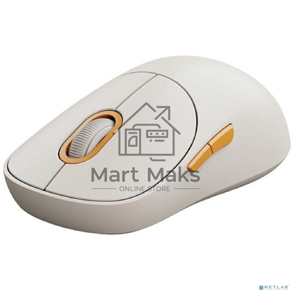 Мышь беспроводная Xiaomi Wireless Mouse 3 белый, 1200 dpi, радиоканал, Bluetooth, USB, кнопки - 5
