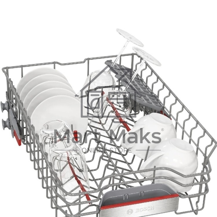 Встраиваемая посудомоечная машина Bosch SPV6ZMX17E, серебристый, 44.8 см, 10 компл., 43 дБ, класс A+++