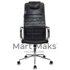 Кресло Бюрократ Chair Brt KB-9N/ECO/BLACK черный, экокожа