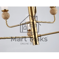 Люстра Ambrella light LH53251/6 BS/FR латунь/белый матовый E14*6 max 40W D1050*1445
