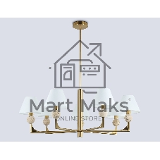 Люстра Ambrella light LH75162/7 BS/FR латунь/белый матовый E14*7 max 40W D890*580