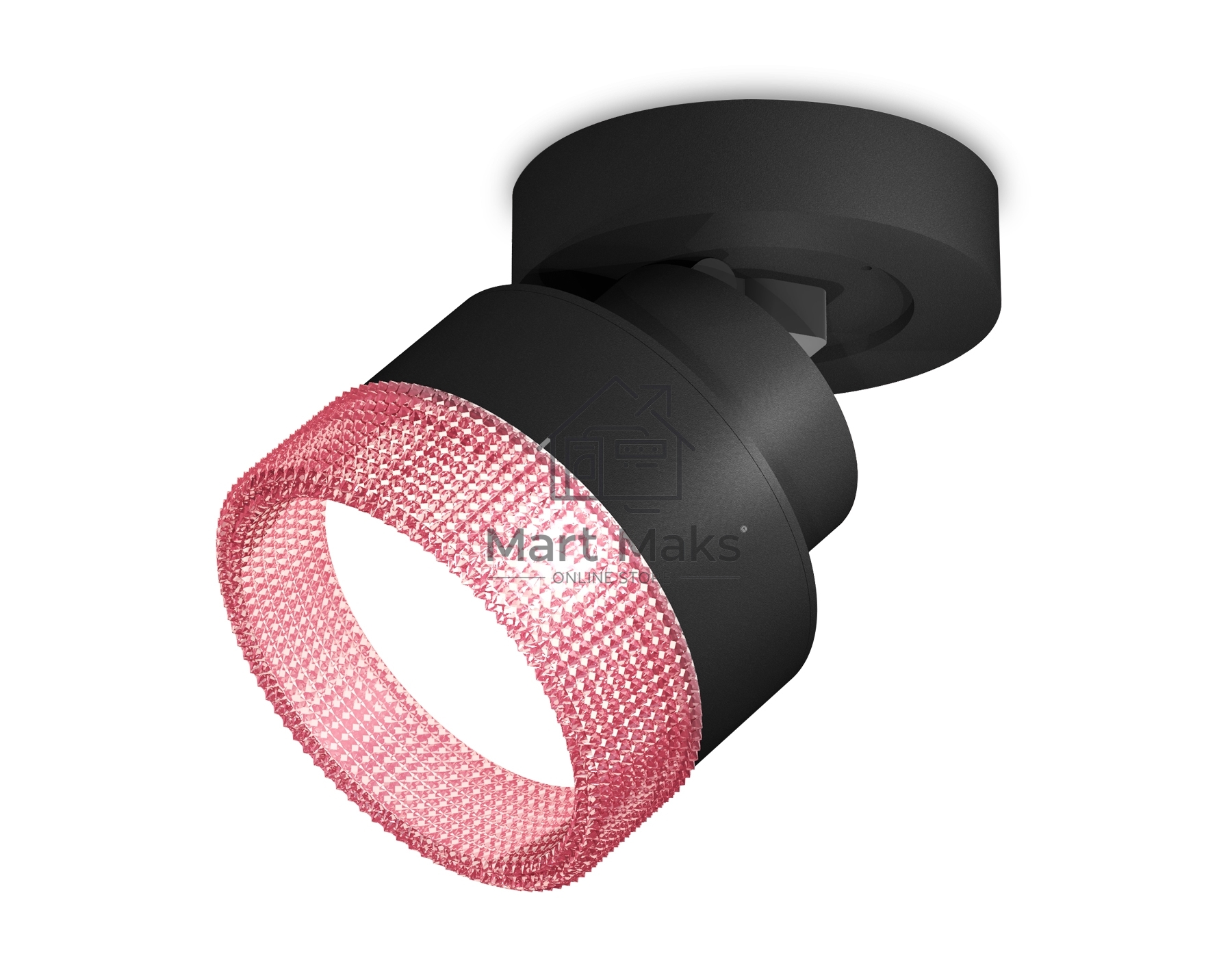 Светильник Ambrella Light XM8102042 SBK/PI черный песок/розовый GX53 (A2229, A2106, C8102, N8486)