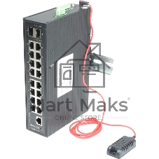 Коммутатор OSNOVO SW-81602/ILS, 16×1 Гбит/с PoE + 2×1 Гбит/с SFP, управляемый
