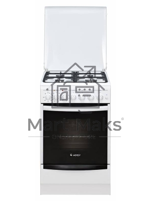 Плита комбинированная Gefest ПГЭ 5102-03 0023 белый, конфорок 4 газовых, духовка 55 л, 50 см x 85 см x 58.5 см