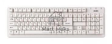 Клавиатура SVEN Standard 301 USB белая