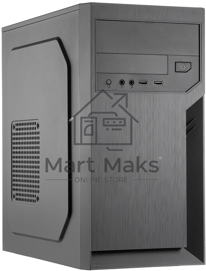 Компьютерный корпус Foxline FL-702, mATX, 1x5.25EXT, 1x3.5EXT, 2x3.5INT, 2xUSB3.0, HDA, w/o FAN, w/450W ATX PSU, w/1.2m EU pwr cord