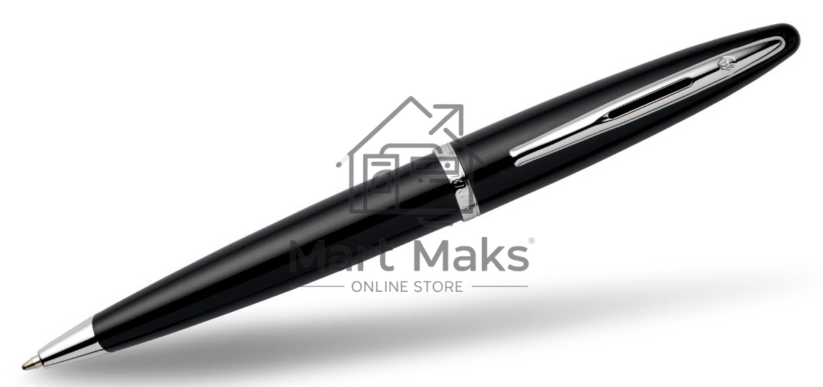 Ручка шариковая Waterman Carene (CWS0293950) Black ST M, синие чернила, подарочная коробка