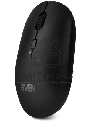 Мышь беспроводная SVEN RX-222W черный, 1800 dpi, радиоканал, Bluetooth, USB, кнопки - 4