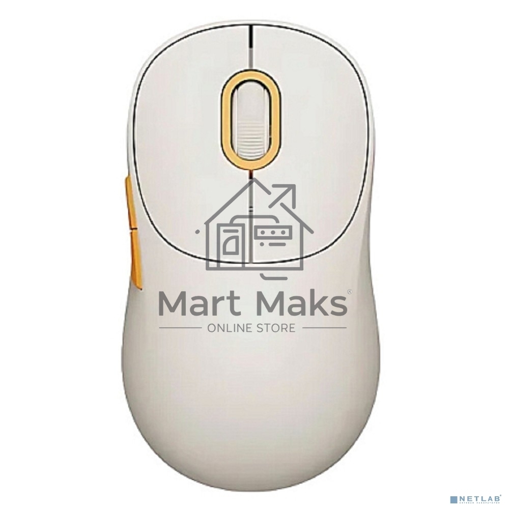 Мышь беспроводная Xiaomi Wireless Mouse 3 белый, 1200 dpi, радиоканал, Bluetooth, USB, кнопки - 5