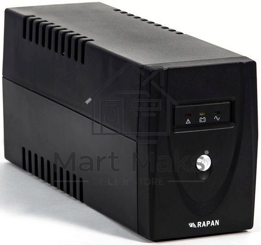 Источник бесперебойного питания RAPAN-UPS 600 220В 600В.А/350Вт меандр с АКБ 7А.ч интерактивный Бастион 739