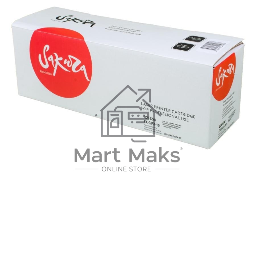 Комплект картриджей Sakura Q2612A/FX9/FX10 для HP, Canon LJ 3055/LJ M1319f/LJ M1005/LJ 3015/LJ 3020/LJ 3030/LJ 1018/LJ 3050/LJ 3052/LJ 1010/LJ 1012/LJ 1015/LJ 1020/LJ 1022, черный, 2000+2000 к.(2 картриджа в упаковке)