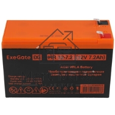 Батарея для ИБП ExeGate EX285638RUS HR 12-7.5 (12V 7.5Ah 1228W, клеммы F2)