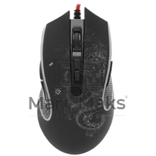 Мышь проводная Defender Venom GM-640L черный, 3200 dpi, USB, кнопки - 8