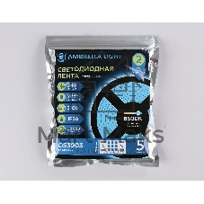 Светодиодная лента Ambrella light GS3903 2835 324Led/ 26W m/ 24V IP20 6500K/ 5000*18*1.2mm (2 конт.)