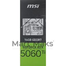 Видеокарта MSI RTX 5060 TI 16G VENTUS 2X PLUS, NVIDIA RTX 5060 Ti, 16 ГБ GDDR7, 128 бит, PCI-e 5.0, 1xHDMI, 3xDP, 2602 МГц