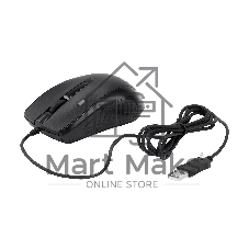 Мышь проводная Acer OMW136 черный, 1200 dpi, USB, кнопки - 3