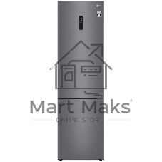 Холодильник LG GA-B509CLSL графитовый двухкамерный 277/107л морозилка снизу, No Frost