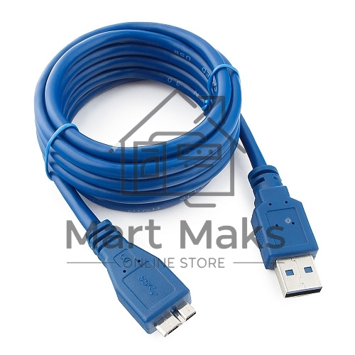 Кабель USB 3.0 для соед. 1.8м А-microB (5 pin) Gembird PRO позол.конт., пакет CCP-mUSB3-AMBM-6