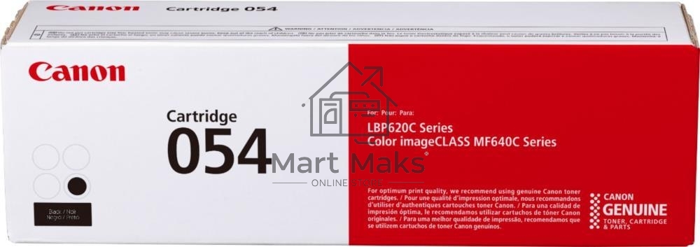 Тонер Картридж Canon 054 BK 3024C002 черный (1500стр.) для Canon MF645Cx/MF643Cdw/MF641Cw/LBP623Cdw/621Cw