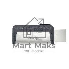 Флешка USB SanDisk DDC2 Ultra Dual (SDDDC2-032G-G46), 128Gb, USB 3.0/USB 3.1 Type C, R/W 150/30, серый/черный