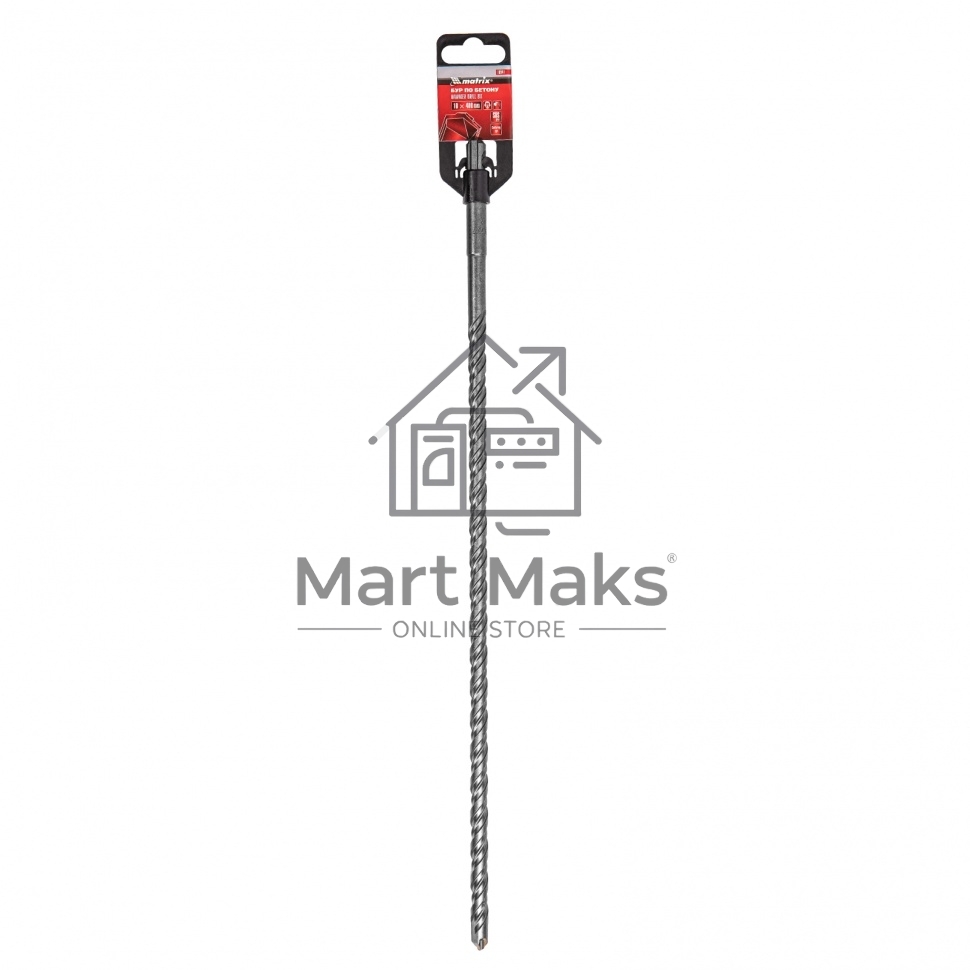 Бур по бетону, 10 х 400 мм, SDS PLUS Matrix