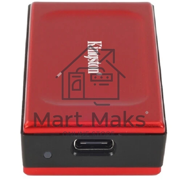Твердотельный накопитель Kingston External SSD XS1000, 2000GB, Type-C/A, USB 3.2 Gen 2, R/W 1050/1000MB/s, 70x33x14mm, 29g., Red (5 лет)