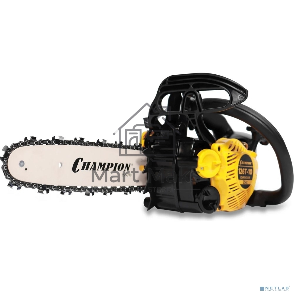 Бензопила CHAMPION 126T-10  1,15кВт 25см? 2,4кг