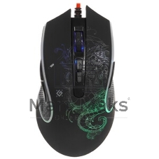 Мышь проводная Defender Venom GM-640L черный, 3200 dpi, USB, кнопки - 8